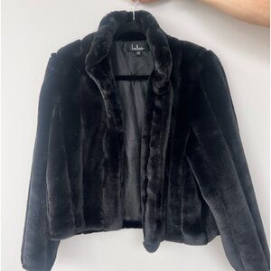 Black Faux Fur Jacket